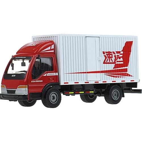 KAIDIWEI Children Kids Alloy Model Toy Postal express Transporter Container Truck Vehicle Car Metal 1:50 Gift