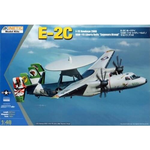 KINETIC K48066 1:48 Scale E-2C Hawkeye 2000 VAW-115 Llberty Bells Sayonara Atsugi Model Kit