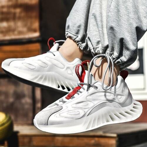 2021Breathable Running Shoes for Men Blade Sneakers Antiskid Damping Outsole Athletic Lace-Up Sport Shoes Training jogging shoes