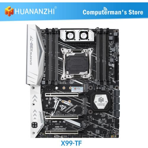 HUANANZHI X99 TF X99 Motherboard Intel XEON E5 LGA2011-3 All Series DDR3 DDR4 RECC NON-ECC memory dual NVME Server workstation