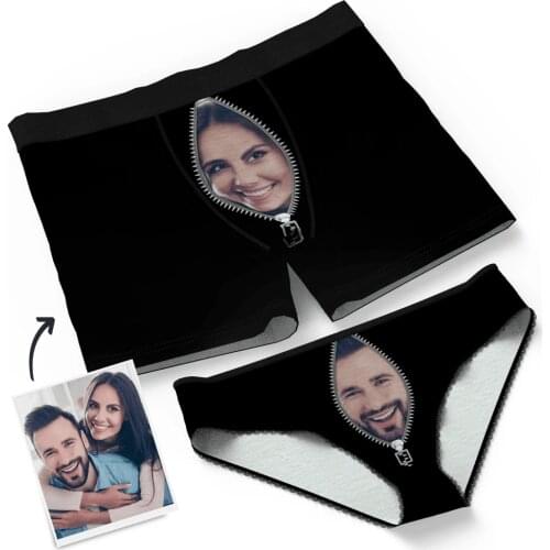 Custom girlfriend Face on Mens Boxer, Your Photo on Personalized Underwear, Unique Boyfriends Gift for Valentines Day