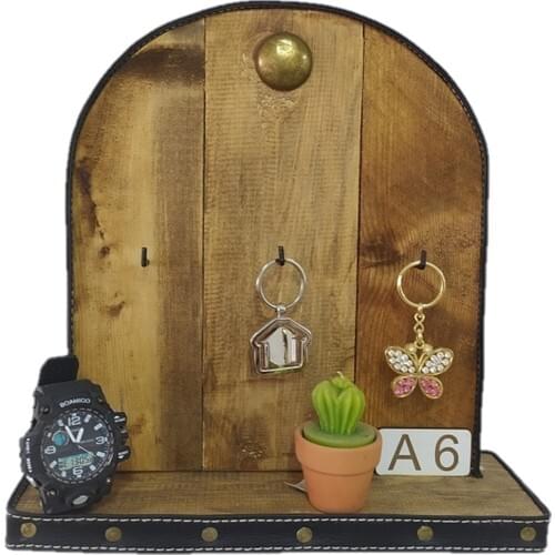 Hma Decorative Wood Key Chain Strap and Decorative Rack