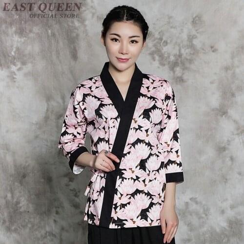 Sushi costume clothing making sushi chef uniform japanese restaurant uniforms food service waiter waitress uniform FF839