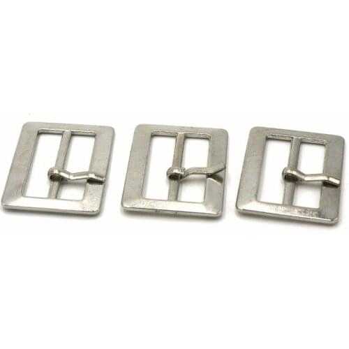 10pcs/lot 25mm bar metal alloy belt buckle silver quare simple pin buckle decoration DIY Accessory Sewing