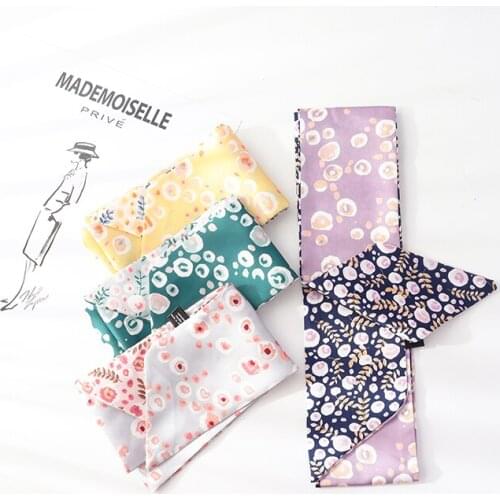 140cm*10cm small lovely bubble grass ribbon silk scarves clothing fashion spring/summer bag skinny scarf women