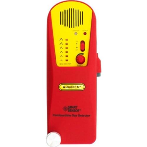 Smart Sensor AR8800A+ Combustible Gas Leak Detector Alarm, Exhaust and fuel Methane Propane Explosive 6 LED Alarm