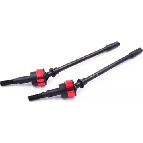 2 Piece Steel#45 Upgrade Parts Climbing Car Front CVD Drive Shaft Axial For SCX10 II 1/10 Scale Models RC Cars #XS-SCX230057
