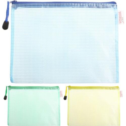 Document Bag A5 Size Zipper File Pocket Storage Office School Supply Waterproof 24BB