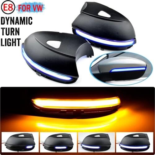 For VW Scirocco Passat B7 CC EOS Beetle A5 Jetta MK6 Euro LED Dynamic Turn Signal Light Side Mirror Blinker Sequential Lamp