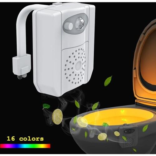 LED Toilet Seat Night Light Motion Sensor WC Light 8/16 Colors Changeable Lamp Backlight For Toilet Bowl Child LED Cocina Garden