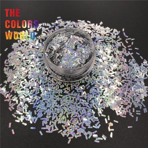 TCT-402 Strip 1*3MM Rectangle Holo Stripe Nail Glitter Nail Art Decoration Tattoo Tumbler Crafts DIY Accessories Party Supplier