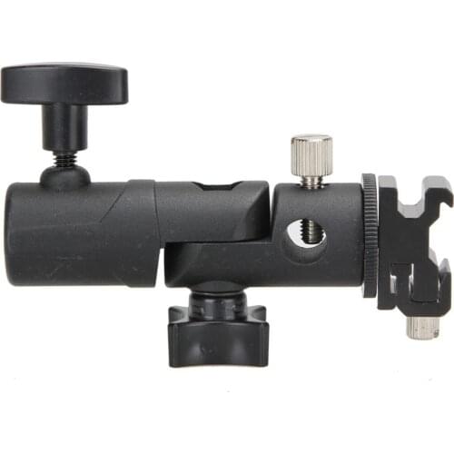 E Shape Universal Metal Flash Bracket Stand Hot Shoe Speedlite Umbrella Holder Umbrella Mount Adapter for Photo Studio ACEHE