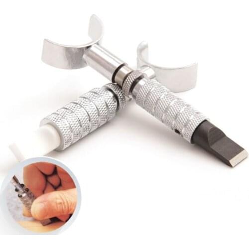 Mini Extendable Leather Manual Carving Tools Whirling Cutter Head Ceramic/ Steel Handmade Leathercraft Tool