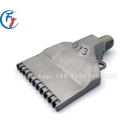 High quality stainless steel 973 windjet air nozzle, wide stainless steel windjet nozzle, air compressed wind jet nozzle