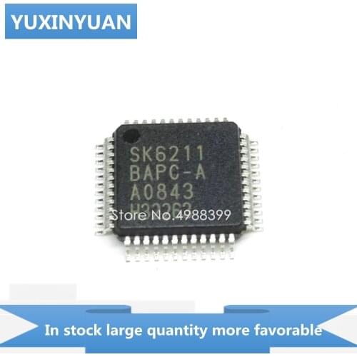 YUXINYUAN 2pcs/lotSK6211 SK6211BAPC-A SK6211BAPCA SK 6211BAPC-A 6211 QFP48 in stock