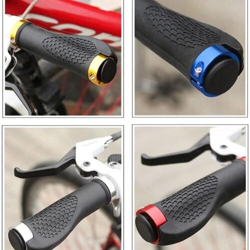 1 Pair MTB Road Cycling Skid-Proof Grips Anti-Skid Rubber Bicycle Grips Mountain Bike Lock On Bicycle Handlebars Grips Wholesell