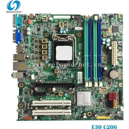 100% Working desktop Motherboard for E30 C206 03T8244 1155 System Board Fully Tested