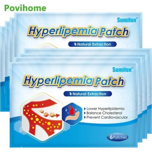 12/18pcs Sumifun High Blood Pressure Plaster Herbal Hypertension Patch Clean Blood Vessel Plaster Chinese Herbal Medical Sticker