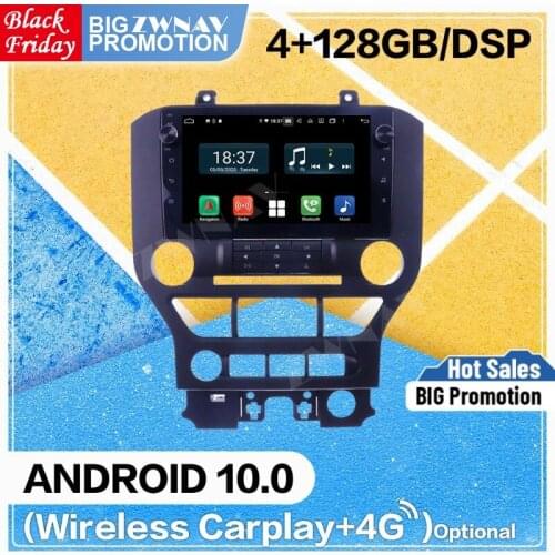 128G Carplay Android Screen Player For Ford Mustang 2015 2016 2017 2018 2019 2020 Auto Audio Stereo Radio Recorder GPS Head Unit