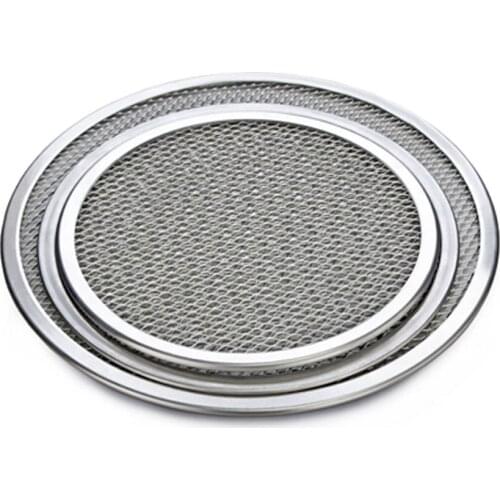 2016 New Aluminium Mesh Pizza Screen Baking Tray Pizza Screen Net Cookware Bakeware Baking Tool Pizza Tools