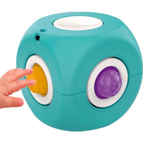Pop Fidget Stress Relief Squeeze Cube Dimple Anti-stress Toys Decompression Dice Spinner Anxiety Autism Reliever