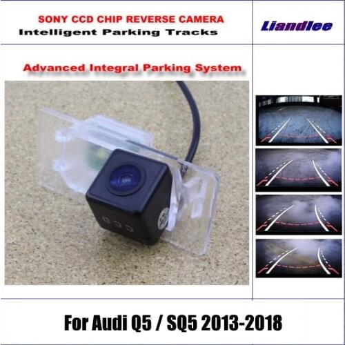 Car Reverse Backup Camera For Audi Q5 / SQ5 2013-2018 Intelligent Dynamic Parking Trajectory Rear View CAM HD