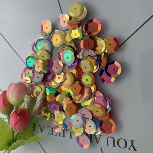 500pcs 13mm Glitter Round Loose PVC Sequins Paillettes Crafts For Sewing Decoration DIY Clothes Accessories