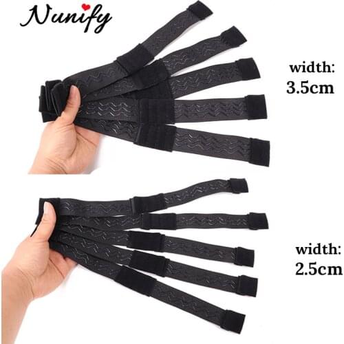 Elastic Band For Wigs Durable Thicker Rubber Non Slip Adjustable Elastic Hair Band For Wigs 5Pcs/Lot Hook Strap Sewing Band