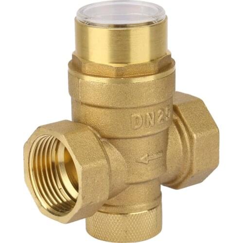 Water Pressure Valves Regulator Pressure Reducing Valve Brass Water Control 1 inch With Gauge Meter