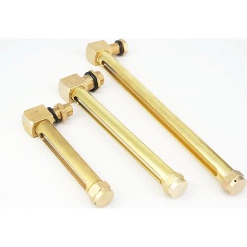 1/4" 3/8" 1/2" BSP M12 M14 Brass Oil Liquid Level Indicator Sight Glass Gauge Lathes