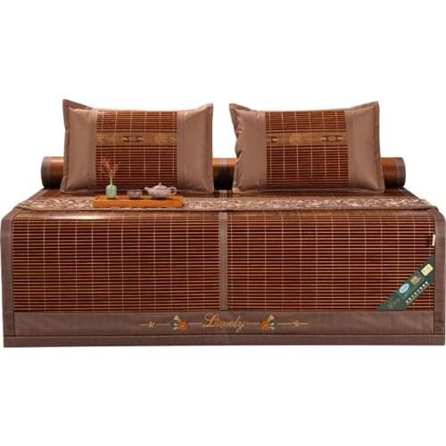 Summer natural bamboo Skin-friendly Cold mattress with pillowcase King Queen Twin Full Size high quality Tatami mattresses