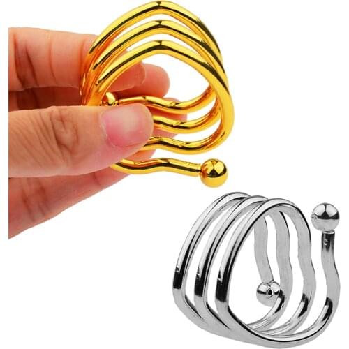 Heart-Shaped Metal Cock Ring Scrotum Stretcher Metal Penis Cock Ring Restraint Delay Ejaculation BDSM Sex Toys For Male Gays 18