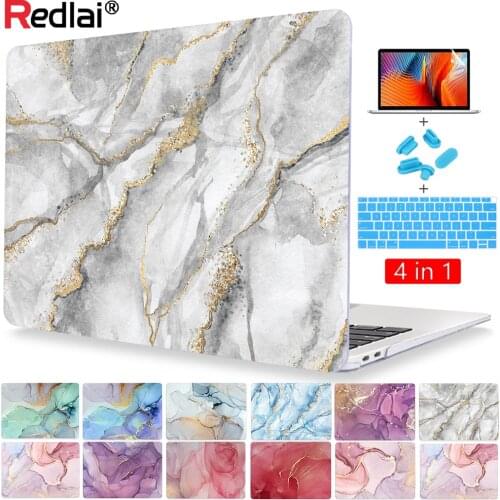 Marble Plastic Laptop Case for MacBook Air 13 inch A2337 A2179 A1932 Hard Shell Cover for Mac Pro 13 15 16 inch 2020 A2338 A2251