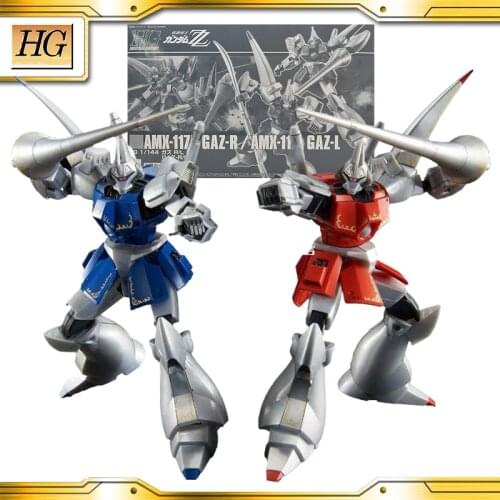 BANDAI GUNDAM HG HGUC AMX-117R GAZ-R /AMX-117L GAZ-L Gundam model kids assembled Robot Anime action figure toys