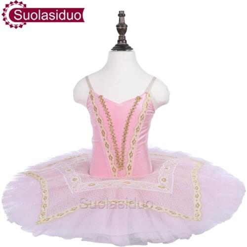 Girls Pink Ballet Tutu The Sleeping Beauty Performance Stage Wear Children Ballet Dance Competition Costumes Women Ballet Skirt