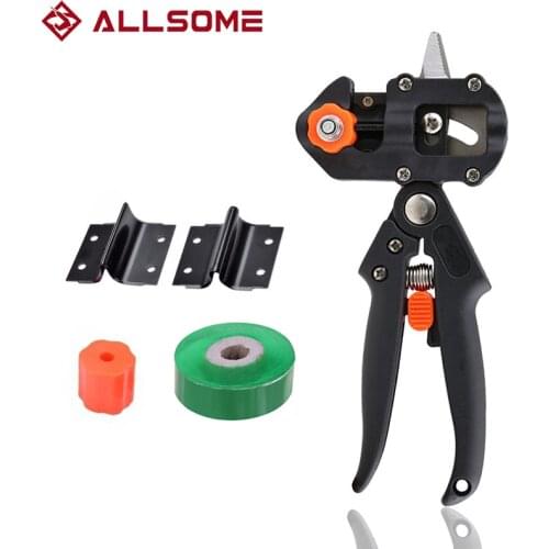ALLSOME Garden Tool Seedling Grafting Pliers Orchard tree Scissors with 2 Blades Grafting Kit Cutting Pruner