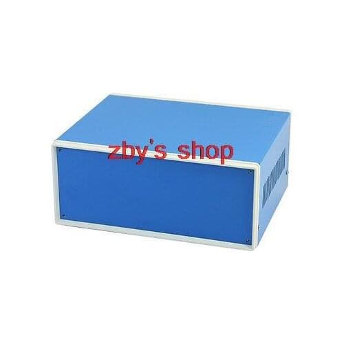 Blue Metal Electrical Switch Protector Junction Box Case 230x185x100mm