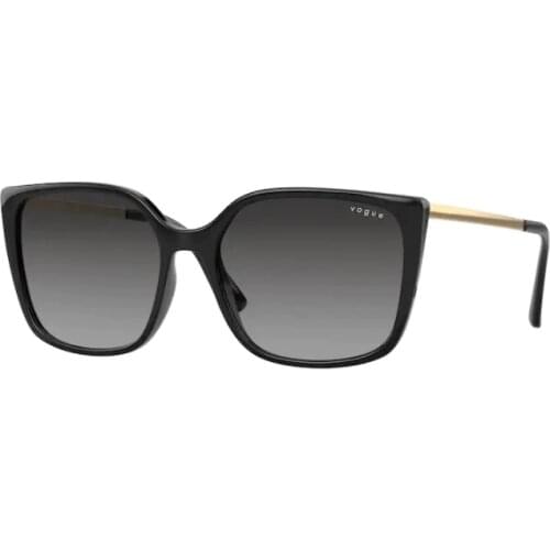Vogue 5353 S W44/11 54 Woman Sunglasses, Black Frame, Grey Gradient Lenses, High Quality Vision, Desing Sunglasses 2021
