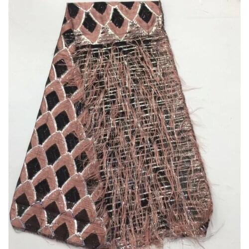 Embroidered French Lace Latest African Lace Fabric 2021 High Quality Lace Dress Nigeria Tulle Mesh Lace Fabric D36091