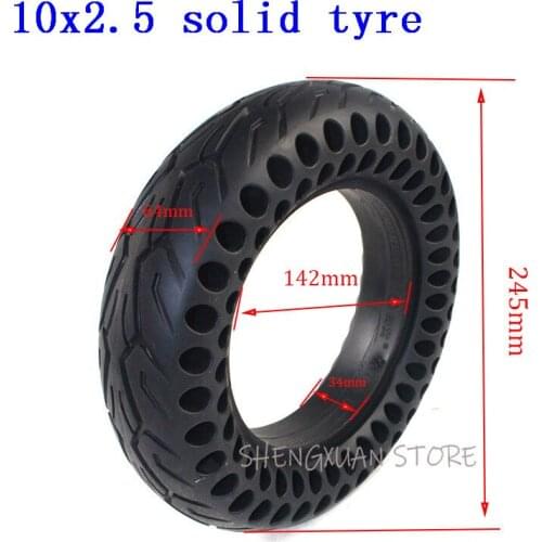 10 Inch Electric Skateboard Tire Solid Tyre 10x2.5 for Electric scooter Skate Board 10x2.25 10x2.50 Non-inflatable Tyre
