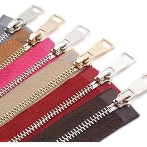 20/30/40/50/60/70/80cm 5# Colorful High Quality Open-End Auto Lock Metal Zipper DIY Handcraft For Clothing Pocket Garment Shoes