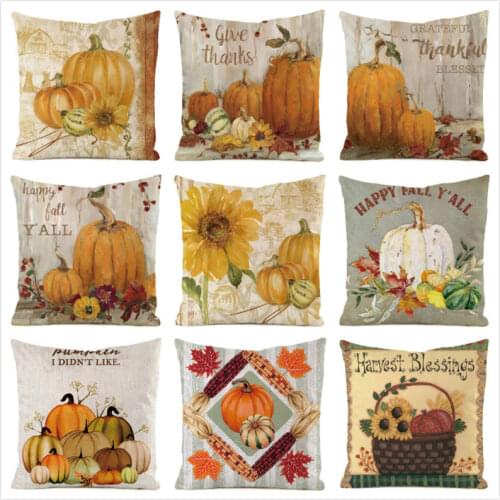 45cm*45cm Ripe Pumpk inimitated silk fabric throw pillow covers couch cushion cover home decorative pillows