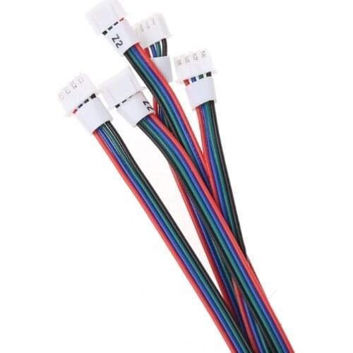 5Pcs 3D Printer 4-Pin Female-Female XH2.54 Connector Nema17 Stepper Motor Cable P82A
