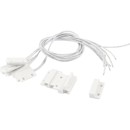 5pcs Adhesived Security Door Window Magnetic Contact Reed Switch NO
