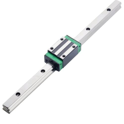 3D print parts CNC router linear guide Linear rail sliding 1pc HGR20-L-100mm+1pc HGH20CA carriage HGH20HA HGW20CA HGW20HA block