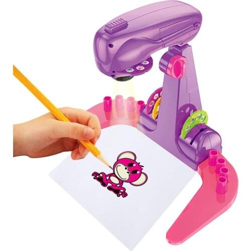 Children Led Projector Art Drawing Toys Kids Painting Arts and Crafts Projection Educational Learning Creative Game Boys Gift