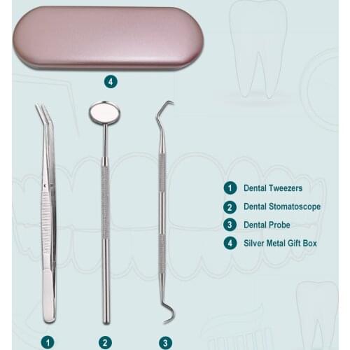 Stainless Dental tools Hygiene Instrumental Dentist Surgery Lab Equipement Tooth Mirror Scaler Teeth Cleaner Cleaning Tools