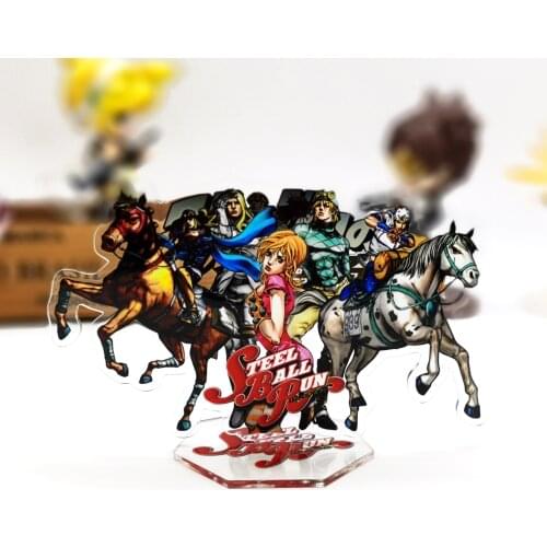 JoJo no Kimyou na Bouken SBR Bizarre Adventure Johnny Funny Diego Zeppeli GM acrylic stand figure model holder cake topper