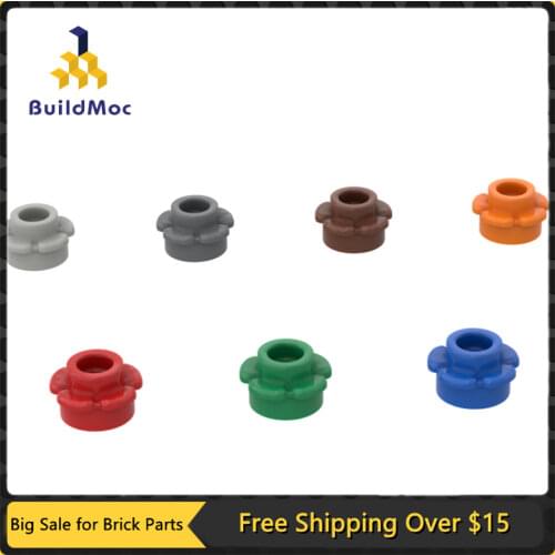 BuildMOC Compatible Assembles Particles 24866 1x1 five petal flower Building Blocks Parts DIY LOGO Educational gift Toys