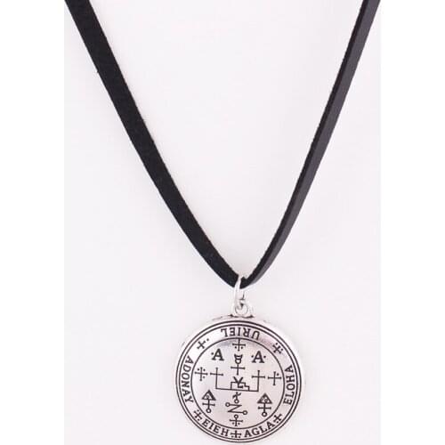 Leather Rope Chain Archangel God URIEL Angelic As Religions Amulet Talisman Special Rune And Sigils Provide Dropshipping